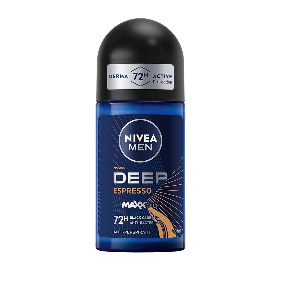 01 خرید و قیمت مام رولی مردانه نیوآ رایحه اسپرسوی غلیظ NIVEA deep espresso حجم 50 میلی لیتر