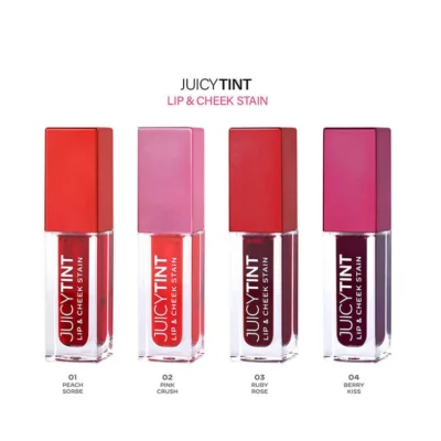 خرید و قیمت تینت لب و گونه جویسی گلدن رز شماره 01 (سوربه هلو) GOLDEN ROSE JUICYTINT LIP & CHEEK STAIN