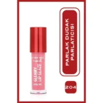 لیپ گلس گلامی گلدن رز شماره 204 (صورتی ملایم) GOLDEN ROSE GLEAMY LIP GLAZE - Image 3