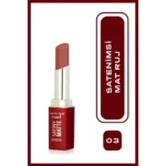 خرید و قیمت رژ جامد مات ساتینی گلامی گلدن رز شماره 03 (صورتی ملایم) GOLDEN ROSE SATINY MATTE