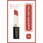 رژ جامد پودری گلدن رز شماره 115 GOLDEN ROSE PUREMATTE POWDER - Image 6