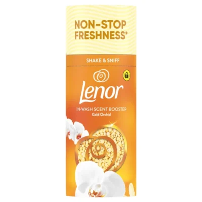 خرید و قیمت بوستر خوشبو کننده لباس لنور رایحه ارکیده طلایی Lenor IN-WASH SCENT BOOSTER وزن 155 گرم