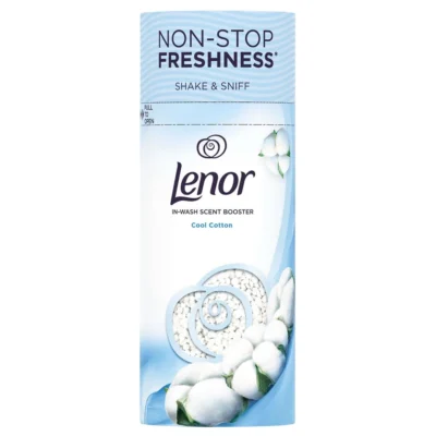 خرید و قمیت بوستر خوشبو کننده لباس لنور رایحه پنبه خنک Lenor IN-WASH SCENT BOOSTER وزن 155 گرم