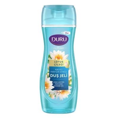 خرید و قیمت شامپو بدن دورو رایحه گل نیلوفر آبی DURU DUŞ JELİ حجم 450 میلی لیتر